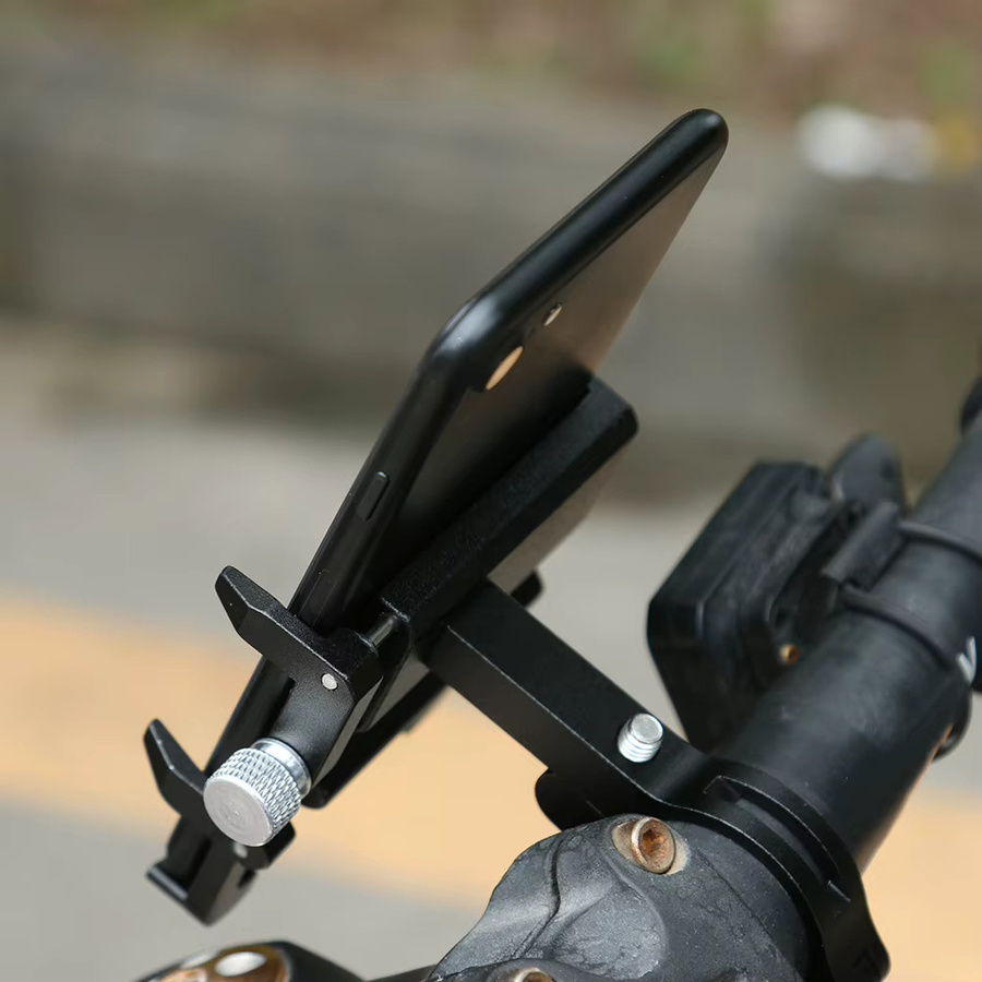 GUB Pro3 Universal Elektrische Handy Halterung für Motorrad, Fahrrad und E-Roller aus Aluminium Legierung in Schwarz - Bild 4