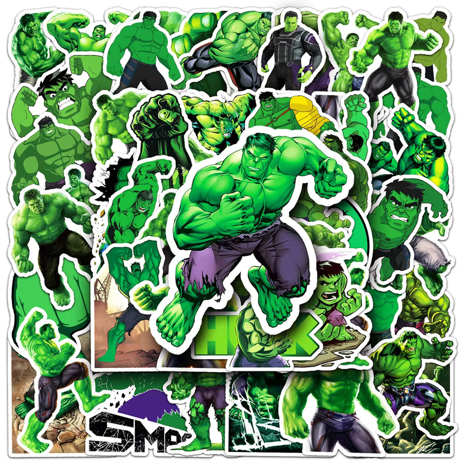 Marvel Hulk Cartoon Graffiti Aufkleber, 10/30/50 Stück - Bild 2