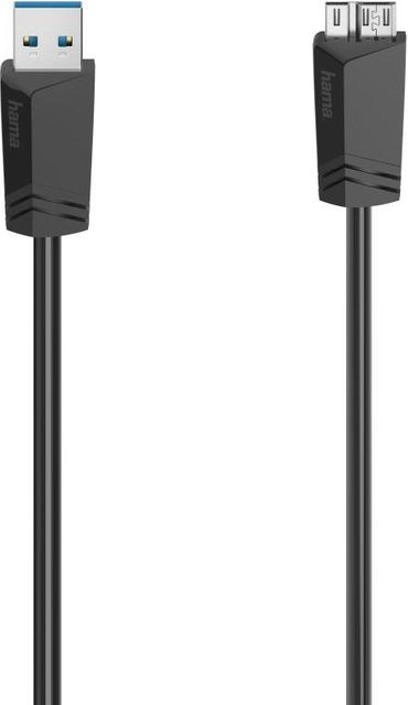 Hama Micro-USB-Kabel USB 3.0 Schwarz 0,75 m - Bild 1