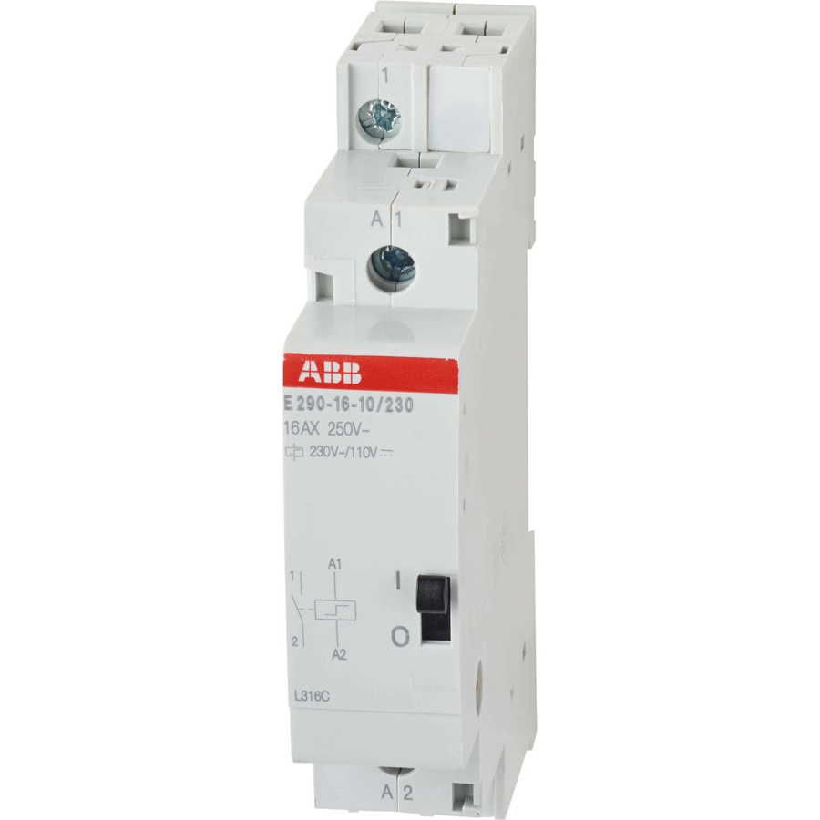 ABB Stromstoßschalter E290-16-10/230 für Hutschiene, 1 Schließer, 230V AC, Weiß - Bild 2