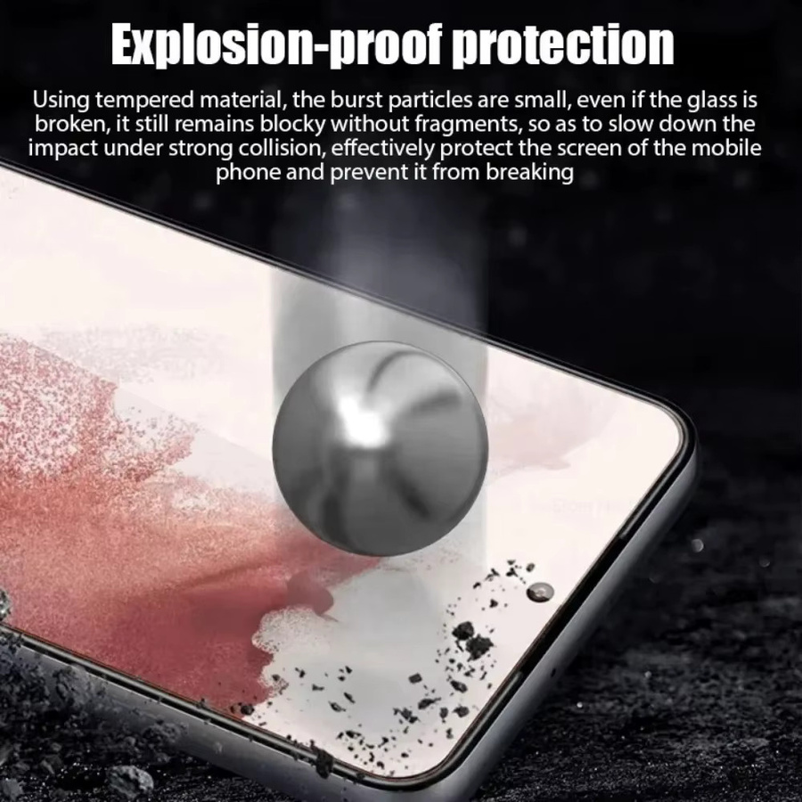 3er-Set Displayschutzfolie aus gehärtetem Glas für Samsung Galaxy S24 S23 S22 S21 S20 S10 Plus sowie Note 20 FE in Transparent - Bild 6