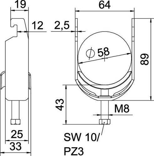 OBO Bettermann Bügelschelle 1186556 - Bild 1