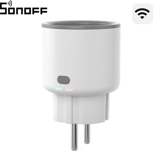 SONOFF S60TPF Wi-Fi Smart Socket 16A mit Überlastungsschutz in Weiß, kompatibel mit Alexa, Google Home und IFTTT - Bild 1