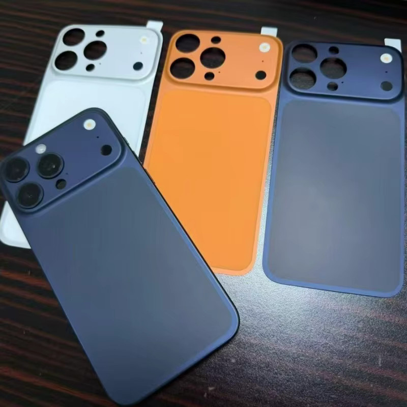 Original AG Matte Ultra Thin Metal Backplate Handyhülle für iPhone 17 16 15 14 13 Pro Max in Silver - Bild 2