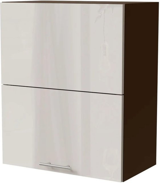Feldmann-Wohnen Klapphängeschrank Brerra W8B/60-AV in Creme Hochglanz, B/T/H: 60 x 32,5 x 72 cm - Bild 1