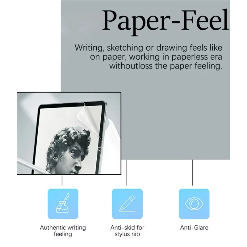 2 Stück Mattierte Schutzfolien mit Papiergefühl für Huawei MatePad 11.5 S, Transparent - Bild 3