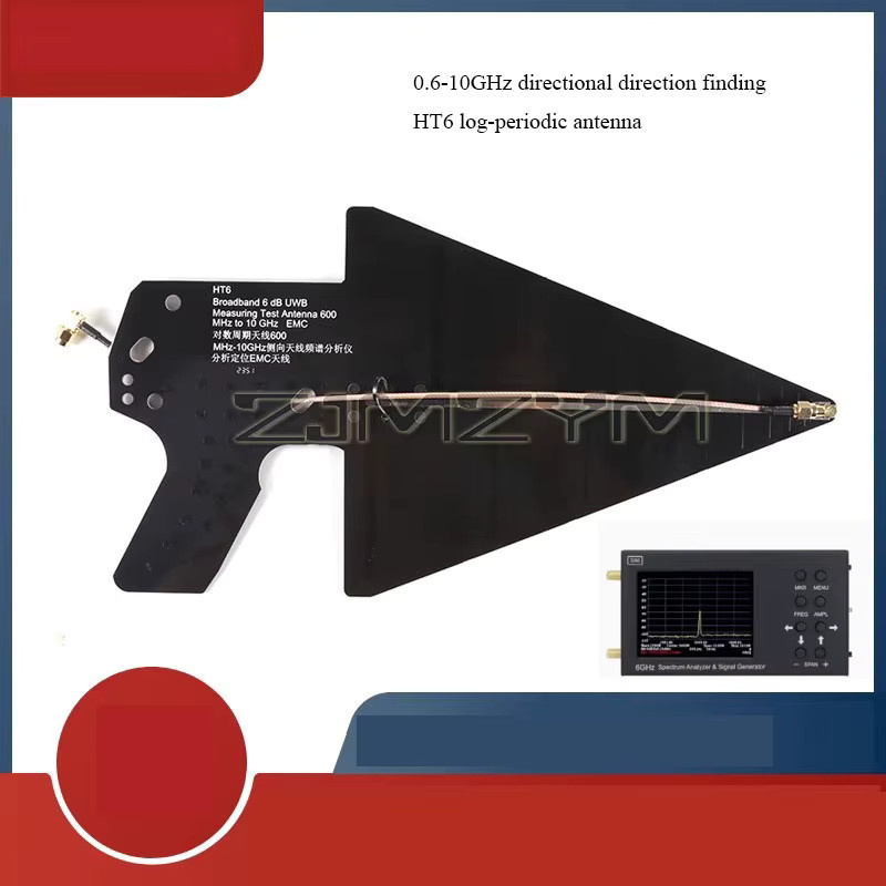 ZJMZYM Logarithmische Periodische Breitband-Antenne 0,6–10 GHz für Wi-Fi, 2G/3G/4G und UWB in Schwarz - Bild 3