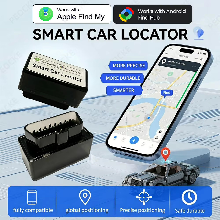 Peocke OBD Smart Car Locator Tag Schwarz – GPS Fahrzeug-Tracker kompatibel mit Apple Find My und Google Find Hub - Bild 5