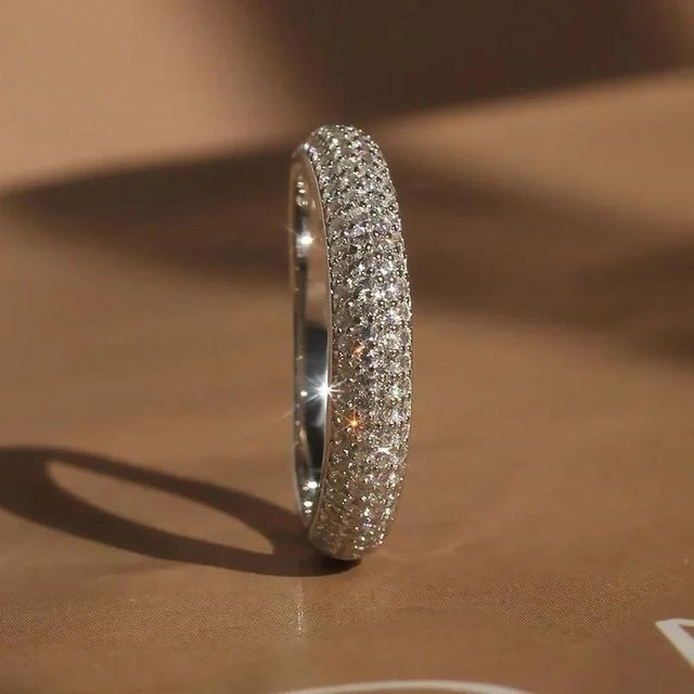 Huitan Halber Ring, Kupfer, Zirkonia, brown, Damen - Bild 1