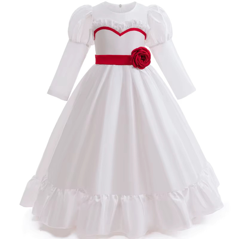 ZOBOTT Prinzessin Kleid, Cosplay Kostüm, Weiß, Textil - Bild 2