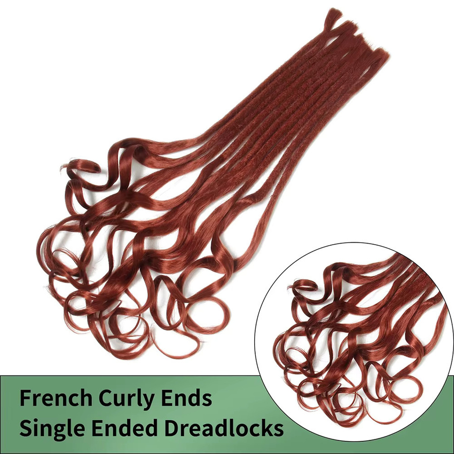 Suri Hair Dreadlock-Verlängerungen, 24 Zoll, 10 Stränge, Synthetisch, Unisex - Bild 2