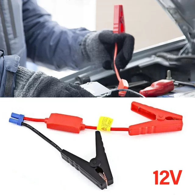 Auto Notfall Start Power Clip Batterie Klemme in Rot für 12V Starthilfe - Bild 1