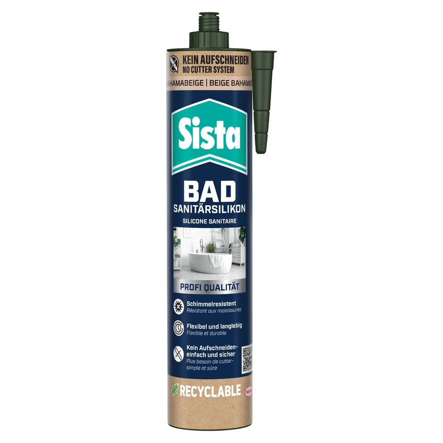 Sista Sanitär-Silikon für Bad und Küche, wasserdicht, Beige, 280 ml - Bild 2