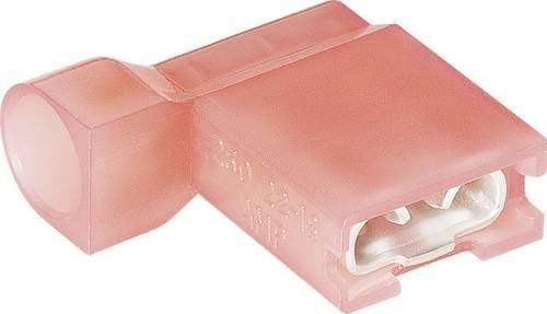 TE Connectivity Flachsteckhülse 2-520337-2, Rot, Steckbreite: 4,8 mm, Steckdicke: 0,8 mm, 180° Vollisoliert - Bild 1