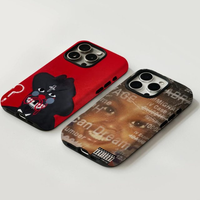 21 Savage Handyhülle für iPhone 17 16 15 14 13 12 Pro Max Plus in Weiß mit glänzender HD-Doppelschicht-Flüssighartschale - Bild 1