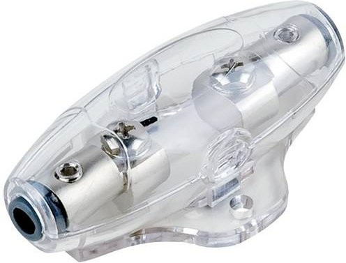 ACV 30.3804-01s Car-HiFi Mini-ANL Sicherungshalter in Silber und Transparent - Bild 1