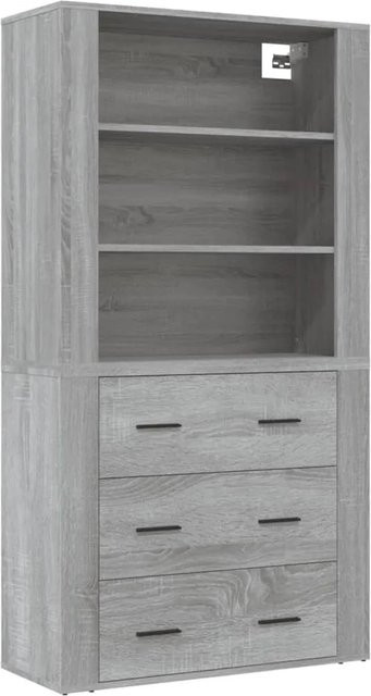 vidaXL Highboard Grau Sonoma Holzwerkstoff B: 150,0 cm, T: 33,0 cm, H: 33,0 cm - Bild 1