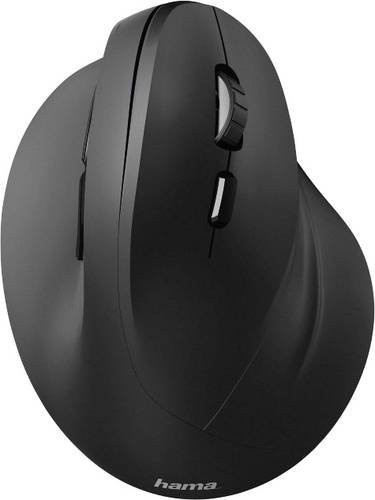 Hama EMW-500 Ergonomische Funkmaus Optisch Schwarz mit 6 Tasten und 1800 dpi - Bild 1