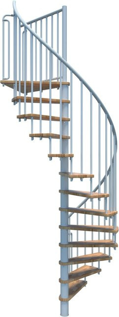 Minka Spindeltreppe Berlin Weiß für Geschosshöhen bis 282 cm - Bild 1