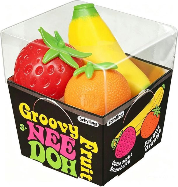 Modimo Groovy Fruit Needoh Squishy Figur, 3er-Pack - Bild 1
