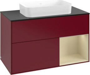V&B Waschtischunterschrank Finion in Lackoptik, Breite: 100 cm, Tiefe: 60,3 cm - Bild 1