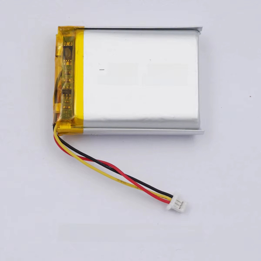 XINJ Li-Polymer Ersatzakku mit NTC für GPS-Kamera und LED, 3,7 V 1500mAh 5,55 Wh, JST 3-Pin, Silber - Bild 1