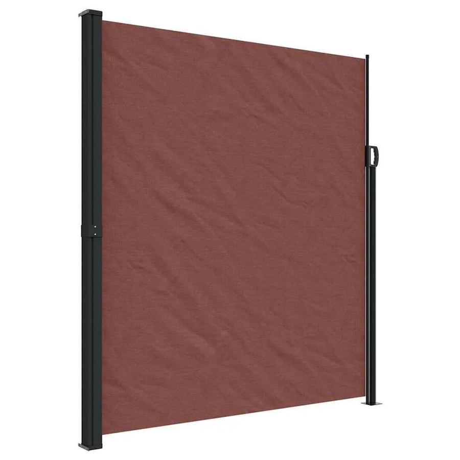 vidaXL Seitenmarkise ausziehbar Braun B: 600 cm, H: 220 cm - Bild 2