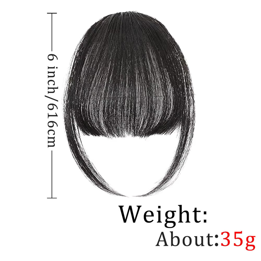Manetique Clip-In Haarverlängerung Air Bangs, Synthetisch, Damen - Bild 2