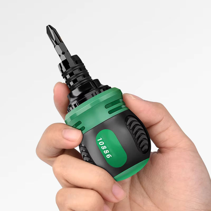AXE SHAN Ausziehbarer Ratschenschraubendreher mit Schlitz- und Phillips-Einsatz sowie Mutternschlüssel für Reparatur und Wartung - Bild 4
