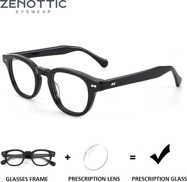 ZENOTTIC Korrektionsbrille, rund, Acetat, Vollrand, Unisex - Bild 1