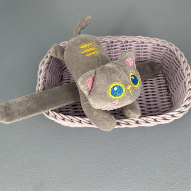 Yiran toy 4-Farben-Katze, Tier-Klatschen-Schnapp-Wickel-Armband, Plüschtier, ab 3 Jahren - Bild 1