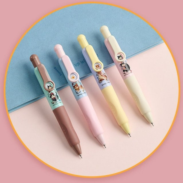 Hachimi Mambo Jump Jump Pocket Pen 4er-Pack Gelstifte in verschiedenen Farben mit lustigen Gesichtsausdrücken und schnell trocknender Tinte - Bild 1