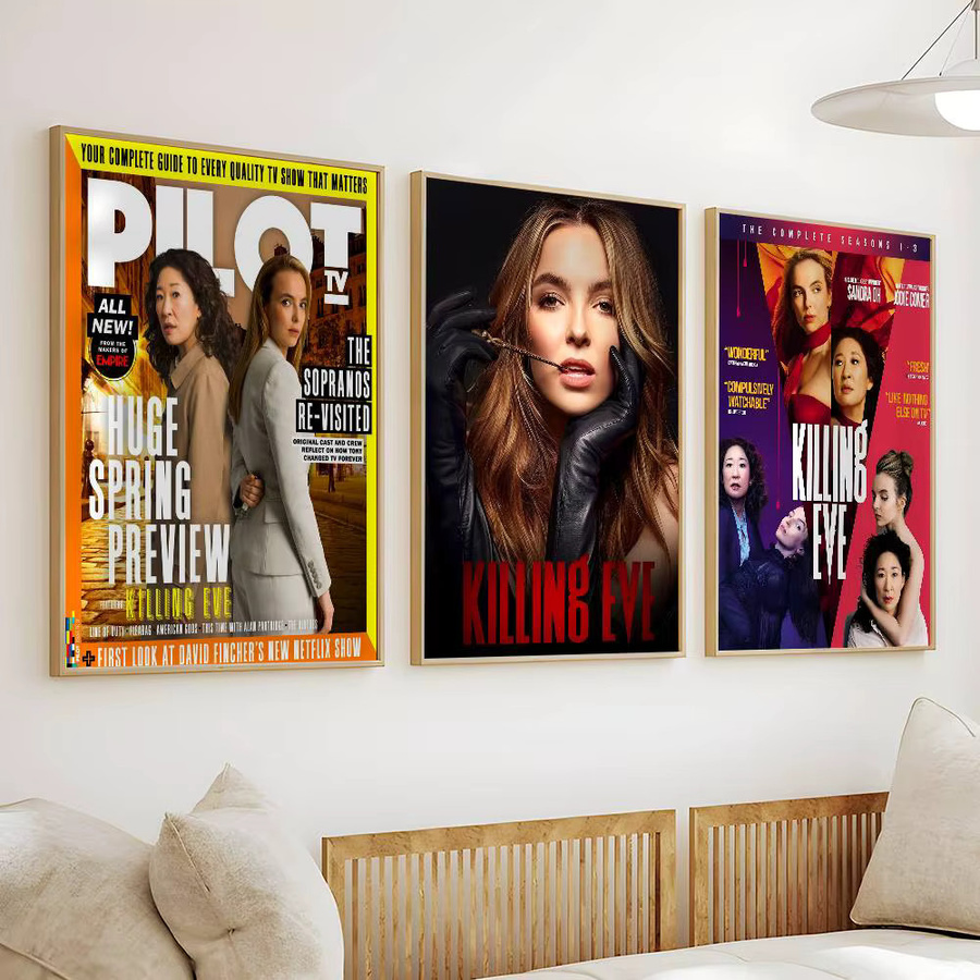 Killing Eve Poster Wandkunstaufkleber Mehrfarbig - Bild 4