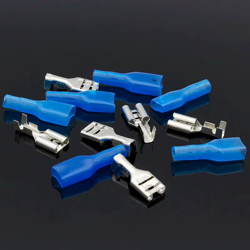 ELECAPITAL 50 Sets Flachstecker-Buchsen mit Isolierhülsen 6,3 mm - Bild 2