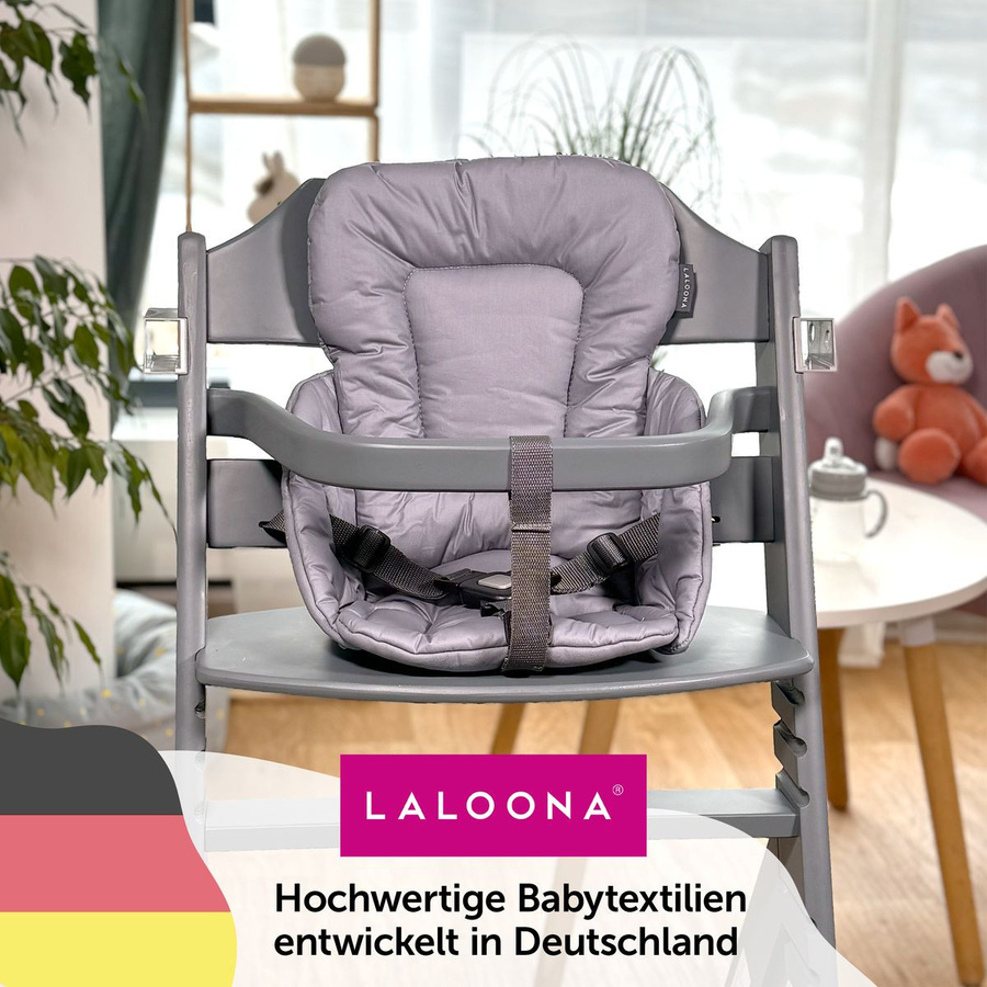 LaLoona Sitzverkleinerer für bebeconfort Timba Hochstuhl, Grau, Textil - Bild 5