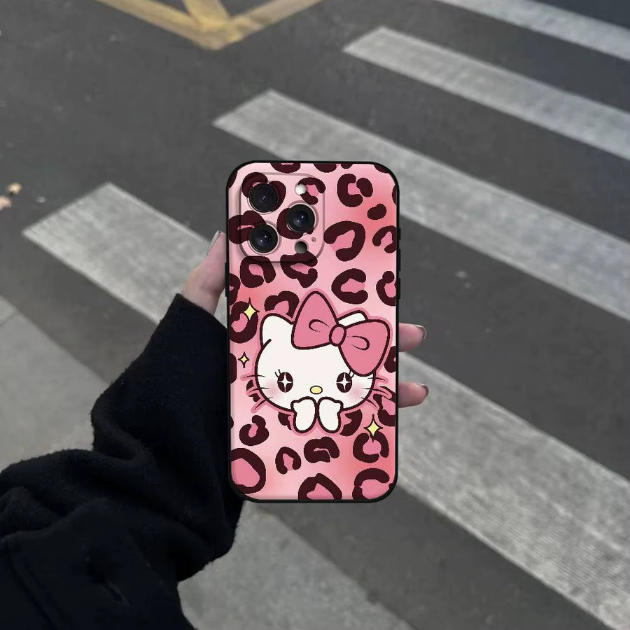 Hello Kitty Handyhülle für Apple iPhone in Pink, weiche TPU Schutzhülle - Bild 2