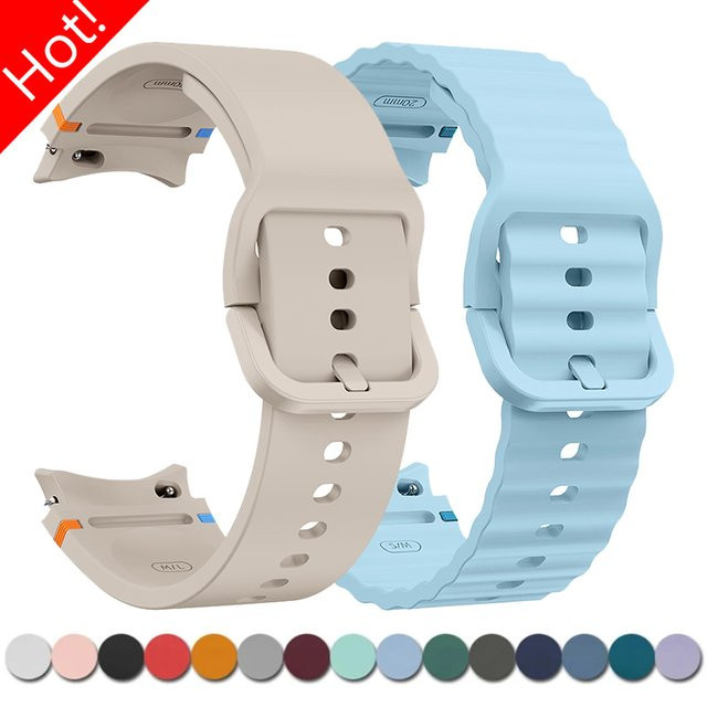 Samsung Uhrenarmband Silikon, Weiß, Unisex - Bild 1