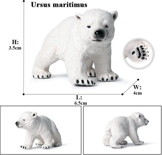 Oenux Arktis Südpol Tiere Simulation Eisbär, Actionfiguren, ab 3 Jahre - Bild 1