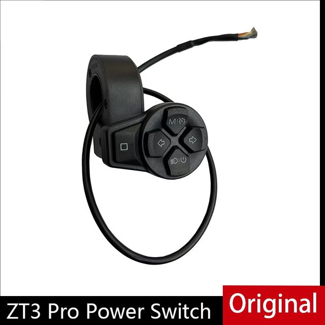 Original Drehknopfschalter für Ninebot ZT3 Pro Elektroroller in Schwarz, Blinker und Display Zubehör - Bild 1