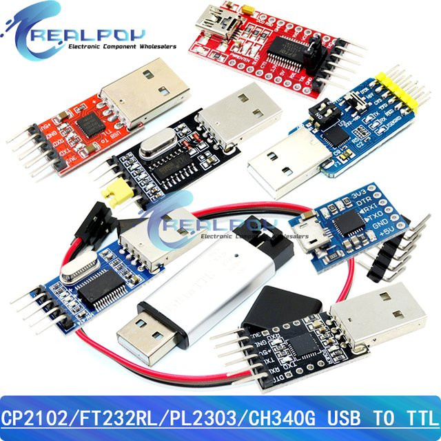 REALPOY CP2102 USB 2.0 zu UART TTL Serieller Konverter mit Micro USB Anschluss - Bild 1