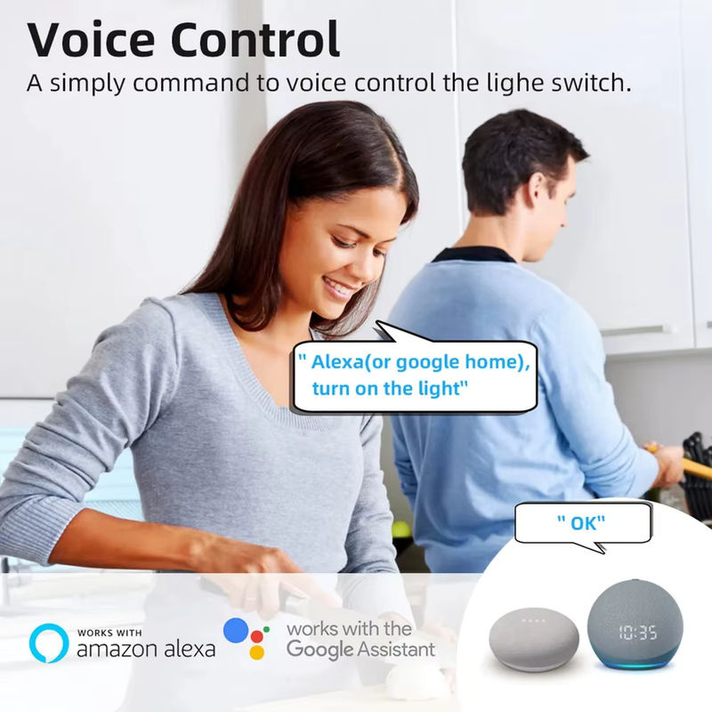 Tuya WiFi Smart Switch Modul für 2-Wege-Steuerung, 16A Mini-Schalter kompatibel mit Tuya App, Smart Life, Alexa und Google Assistant - Bild 2
