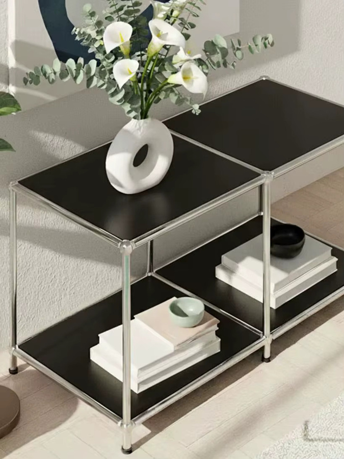 FLOORDIREKT Metallregal Concept Epure MK-016 Sideboard und Ablageregal in Schwarz oder Weiß mit mattem Finish - Bild 4
