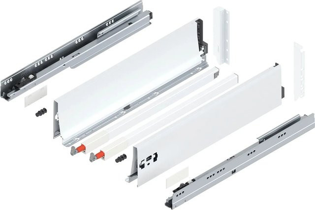 Blum D-Reling K Tandembox antaro Vollauszug Seidenweiß 500 mm 1 Paar - Bild 1
