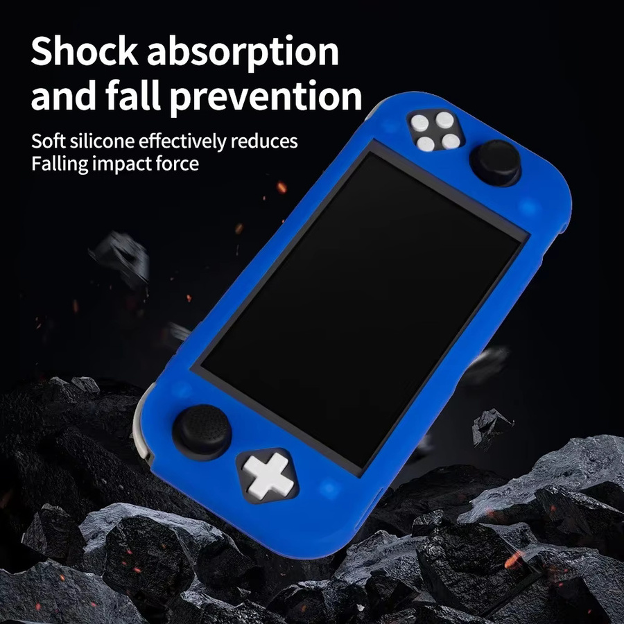Rutschfeste Silikonhülle für Nintendo Switch Lite aus weichem TPU-Gummi in einfarbigem Design - Bild 2