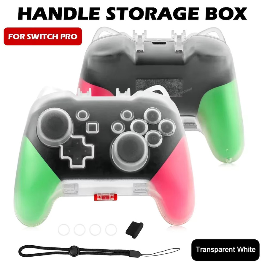 HeroAngel Transparente Schutzhülle für Nintendo Switch Pro Controller mit Ladeöffnung - Bild 2