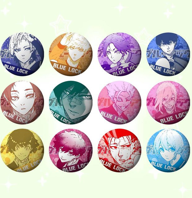 Brosche Anime B-Blues Locks Abzeichen, Metall - Bild 1
