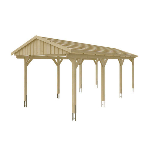 Skan Holz Carport Fichtelberg aus Fichte in Beige, B/T: 317 x 808 cm, Höhe: 303 cm - Bild 3