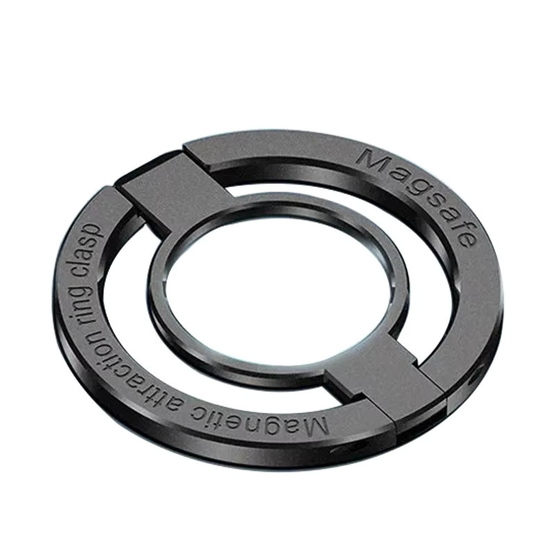 QGhappy Magnetischer Ring-Handyhalter für MagSafe in Schwarz, faltbarer und abnehmbarer Magnet-Griffständer für dein iPhone - Bild 6