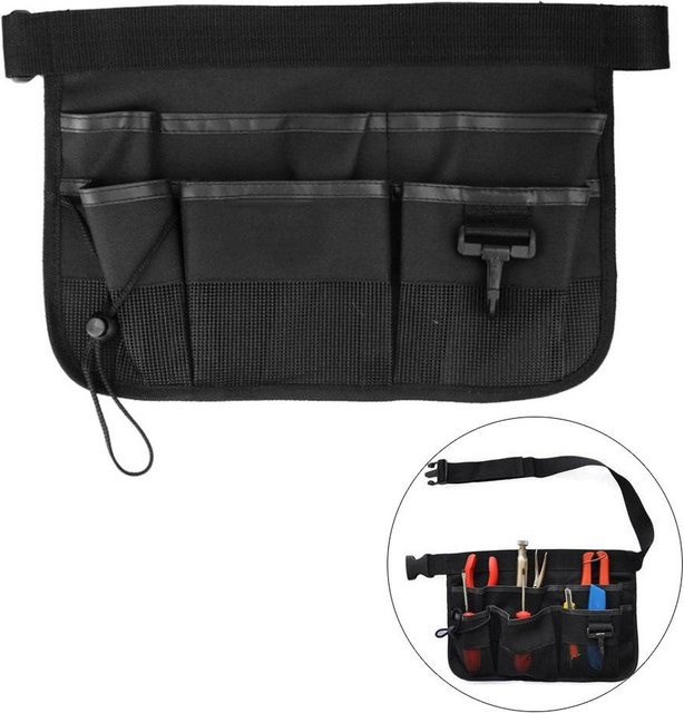 TOMTOP JMS Werkzeugtasche aus Oxford-Gewebe in Schwarz mit 7 Taschen für Gartenarbeit - Bild 1