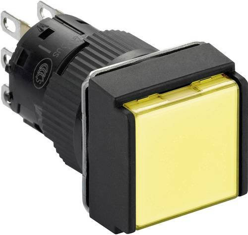 Schneider Electric XB6ECW5J1P Leuchtdrucktaster Gelb, 12V 3A, tastend, IP65, Kunststoff - Bild 1